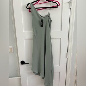 One shoulder cocktail dress